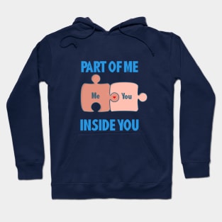 Funny Valentine Puzzle for Men Hoodie